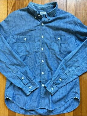 J.Crew Chambray Denim Long-sleeve Button-down Shirt